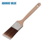 Tapered brush,flat paint brush,synthetic paint brush with long wooden handle