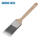 Synthetic fiber paint brush,angled paint brush,long bristle paint brush with long wooden handle