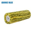 Synthetic Fiber House Painting Roller Multi Size Yellow With Black Strip