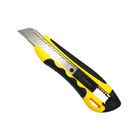 Auto retractable knife,paper cutter knife,cutter knife of 18mm ABS+TPR auto-lock snap off knife