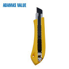 Plastic cutter knife,cutter knife 18mm,auto knife of 18mm ABS+TPR auto-lock utility knife