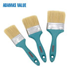 Flat Wide Natural Bristle Paint Brush 57-64mm Length Out Stainless Iron / Steel Ferrule
