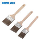 Synthetic fiber paint brush,angled paint brush,paint brush wood handle with long handle