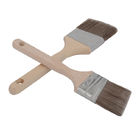Synthetic fiber paint brush,angled paint brush,paint brush wood handle with long handle