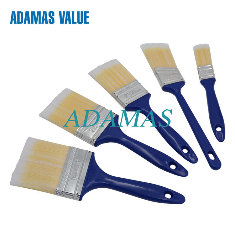 Plastic Handle Synthetic Paint Brush 10-13mm Thickness Handle Skid Resistant