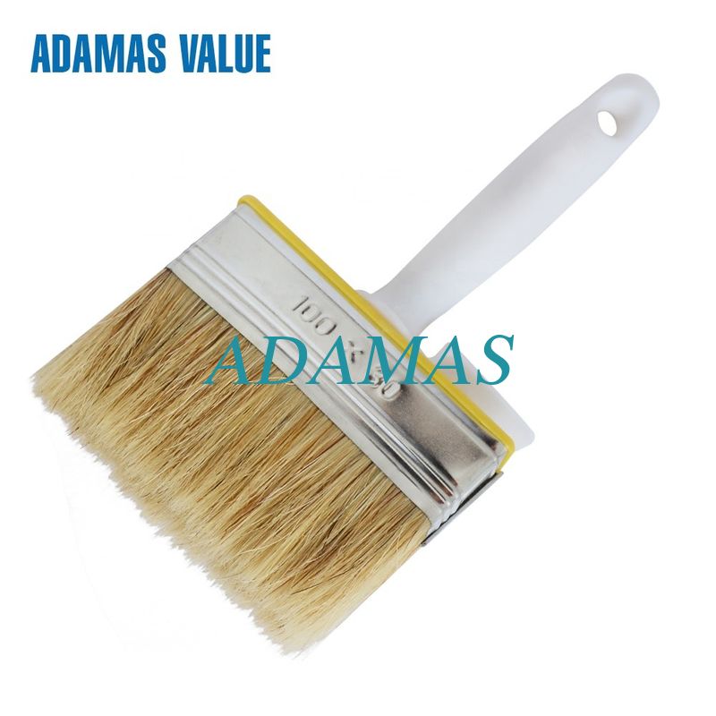 Plastic Handle Natural Bristle Paint Brush With Natural Pig Bristle