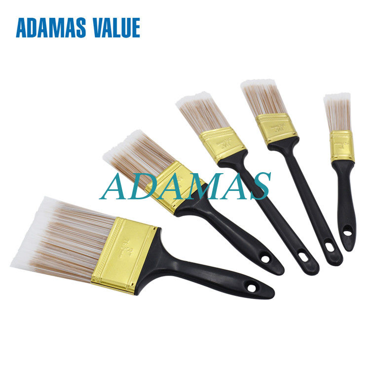 Plastic Handle Synthetic Paint Brush Synthetic Filament 60-76mm Length