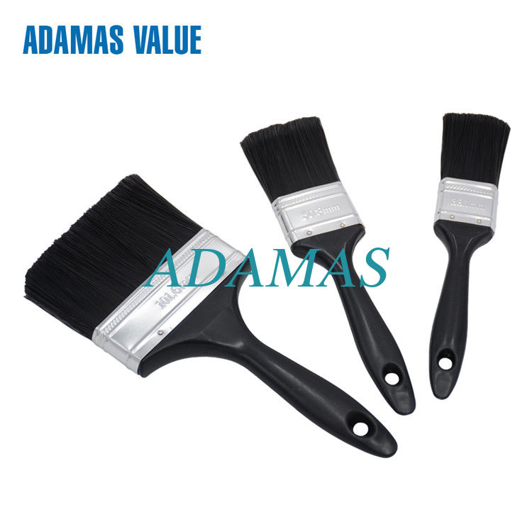 No Hair Removal Wide Paint Brush , Tin Plate Ferrule Brush For Oil Based Paint
